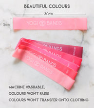 Load image into Gallery viewer, Pink Resistance Bands - Yogi Bands Store
